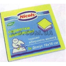 Салфетки вискозные Nico 3шт Nicols
