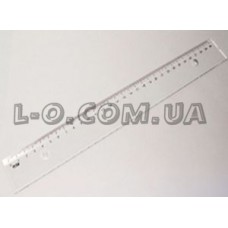 Линейка 30см пластиковая прозрачная KiP
