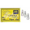 Скрепки треугольные металлические 25мм 100шт BuroMax