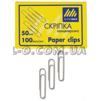 Скрепки круглые 50мм 100шт BuroMax
