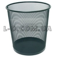 Корзина для бумаг металлическая черная Skiper