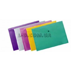 Папка пластиковая на кнопке А4 зеленая BuroMax