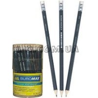 Карандаш BM8505 (HB) с белым ластиком BuroMax