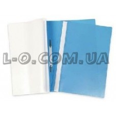 Папка-скоросшиватель с перфорацией голубая PantaPlast