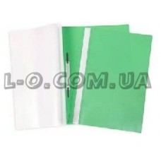 Папка-скоросшиватель с перфорацией зеленая PantaPlast