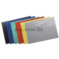 Папка пластиковая на кнопке А5 синяя BuroMax