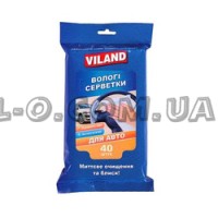 Салфетки Viland для уборки авто белые 40шт Украина Х