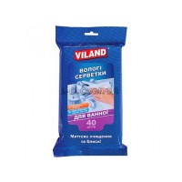 Салфетки Viland для для ванной комнаты белые 40шт Украина Х