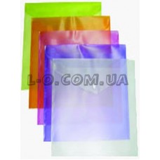 Папка пластиковая на кнопке А4 фиолетовая BuroMax