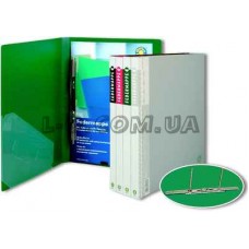Папка с пружинным скоросшивателем серая Office Point