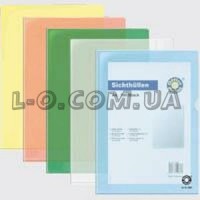 Папка-уголок мягкая А4 голубая Office Point